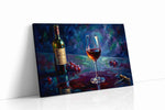 Vino's Luminous Reflections wine canvas print, gallery-wrapped, ready to hang
