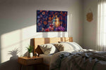 Vintage Vines and Oak – wine canvas wall art, gallery-wrapped, ready to hang