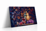 Vintage Vines and Oak wine canvas print gallery-wrapped landscape canvas studio shot