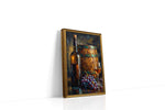 Vintage Vineyard Essence wine canvas print gallery-wrapped portrait canvas studio shot