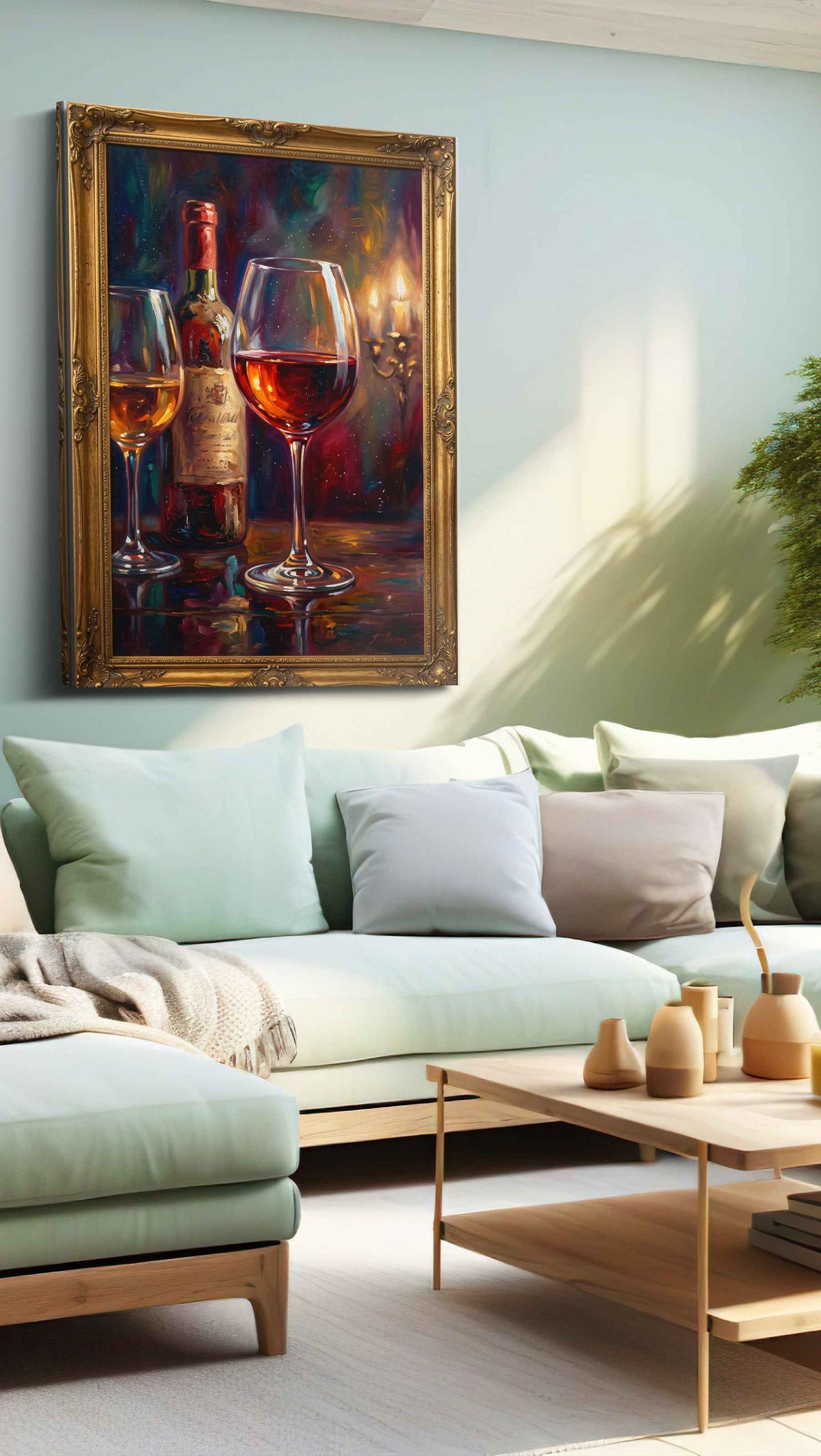 Whispers of the Vine – wine canvas wall art, gallery-wrapped, ready to hang