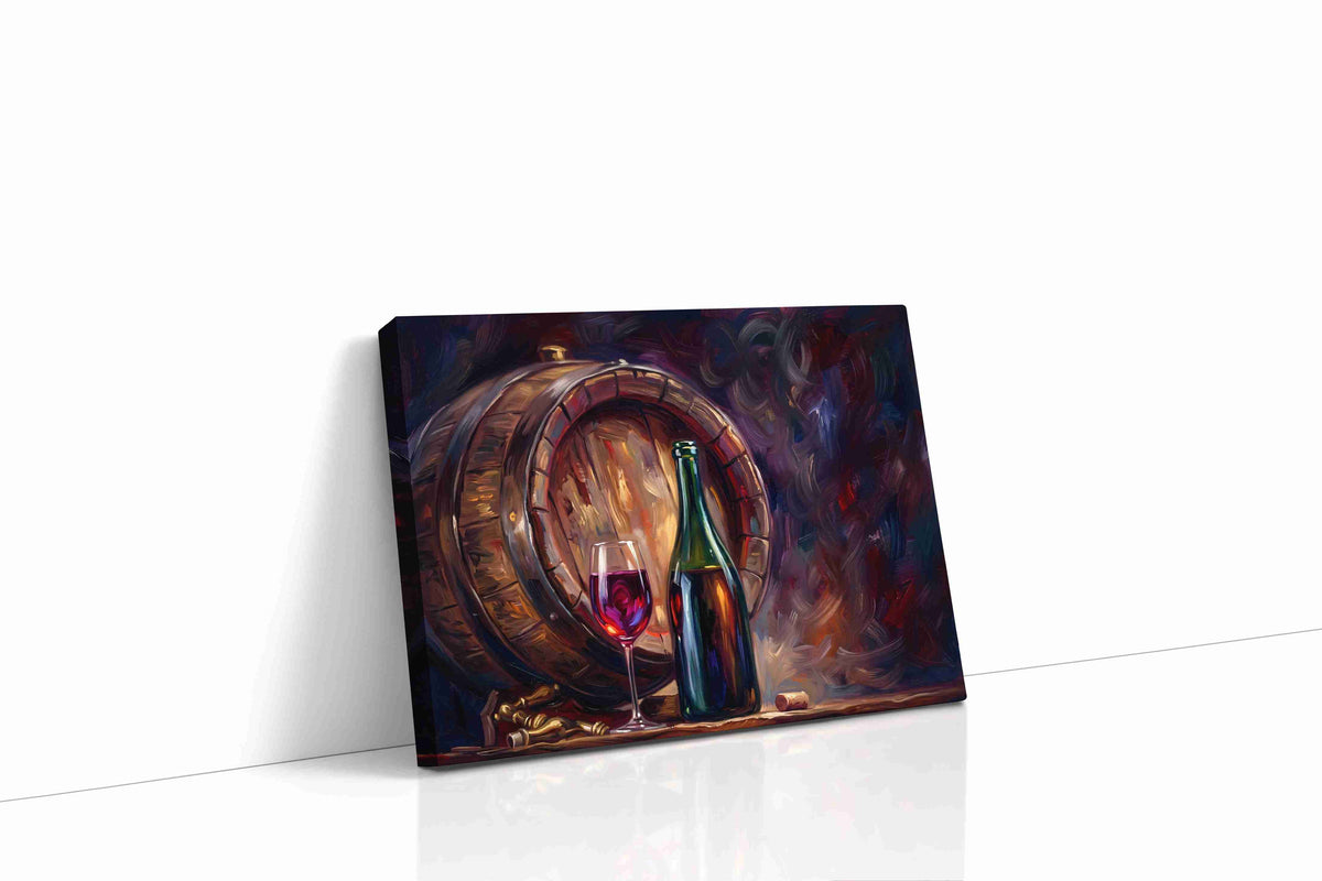 Whispers of the Vineyard wine canvas print gallery-wrapped landscape canvas studio shot