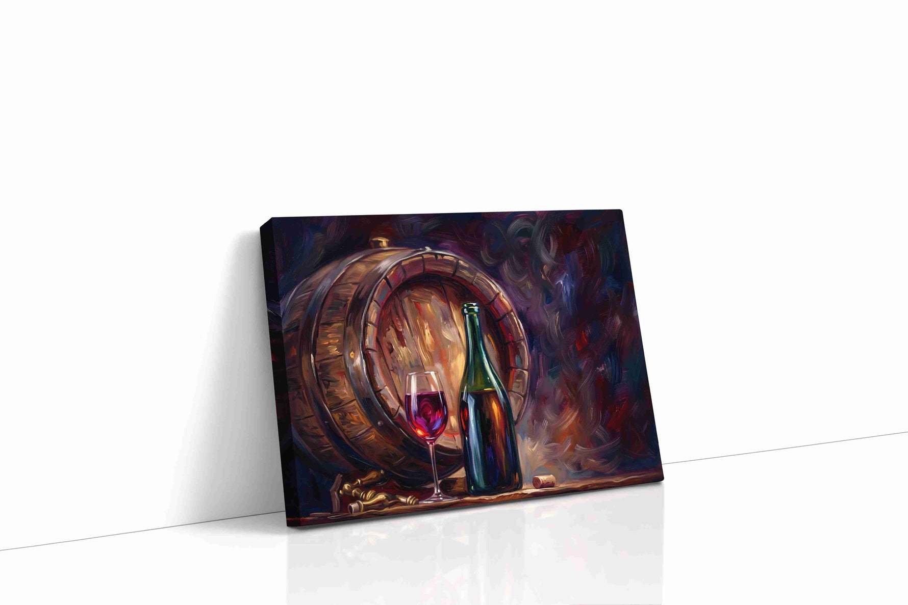 Whispers of the Vineyard wine canvas print gallery-wrapped landscape canvas studio shot