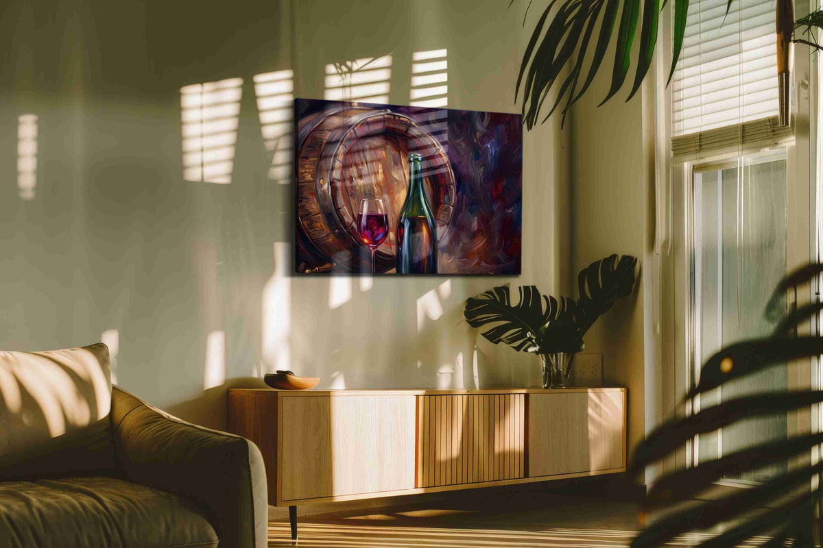 Whispers of the Vineyard – wine canvas wall art, gallery-wrapped, ready to hang