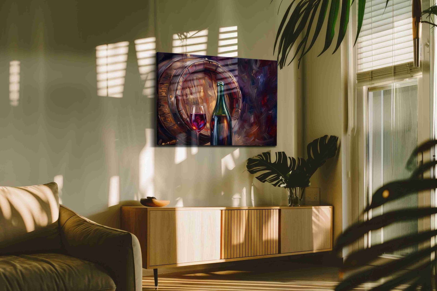 Whispers of the Vineyard – wine canvas wall art, gallery-wrapped, ready to hang