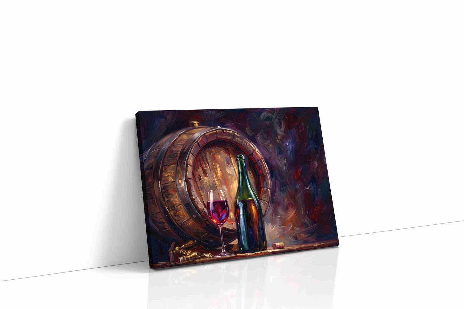 Whispers of the Vineyard wine canvas print, gallery-wrapped, ready to hang