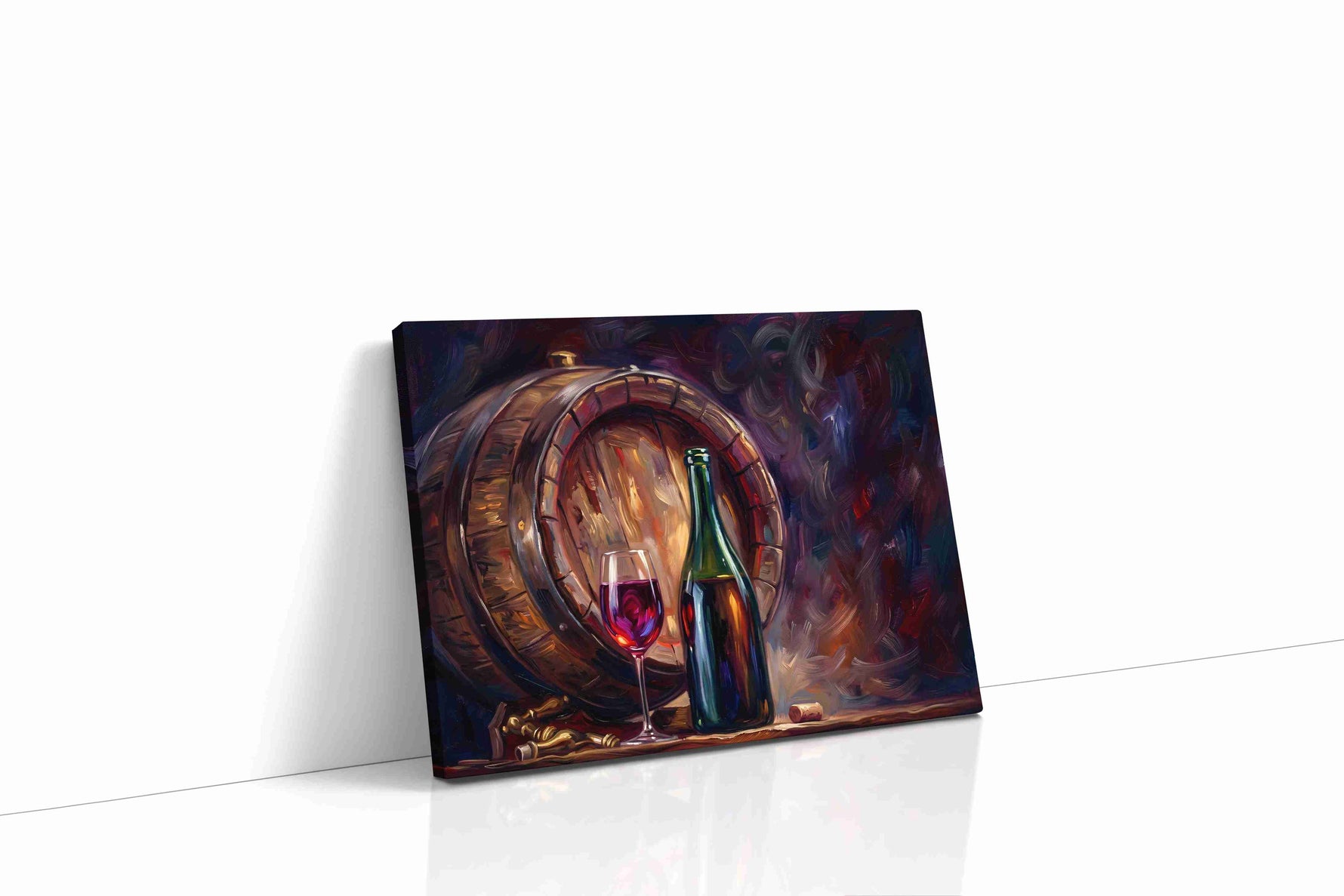 Whispers of the Vineyard wine canvas print, gallery-wrapped, ready to hang