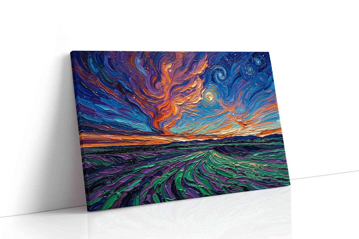 Celestial Whirlwind nature canvas print, gallery-wrapped, ready to hang