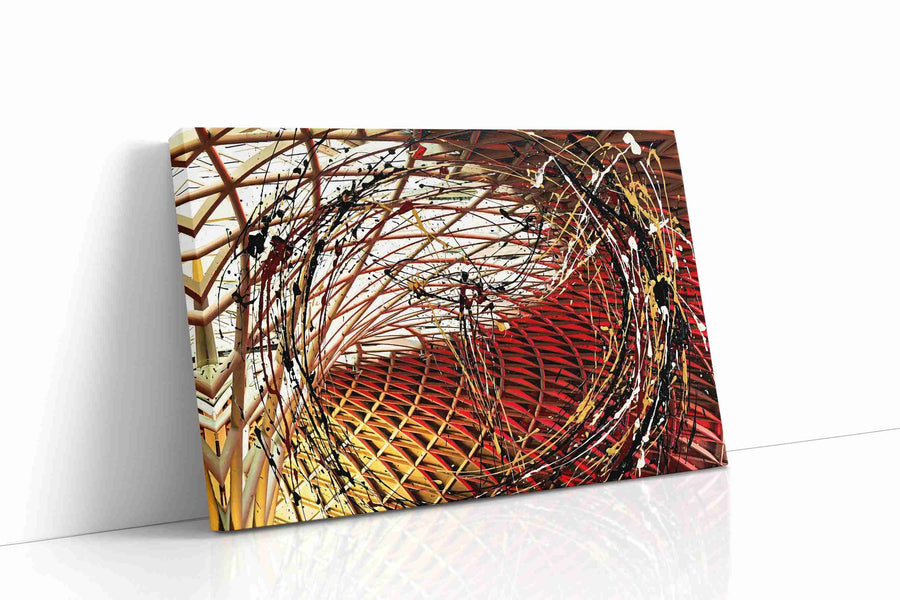 Cosmic Vortex Symphony modern canvas print, gallery-wrapped, ready to hang