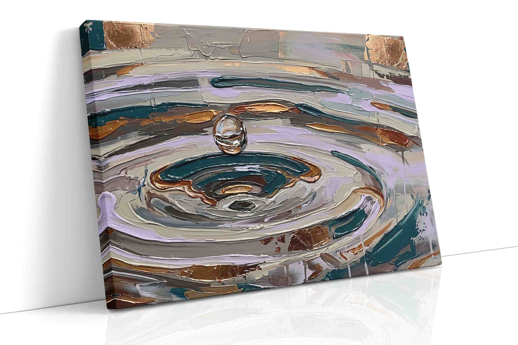 Echoes of a Droplet (Abstract) - Nature, Nature Wall Art, Scenic Canvas Print, Natural Landscape Art