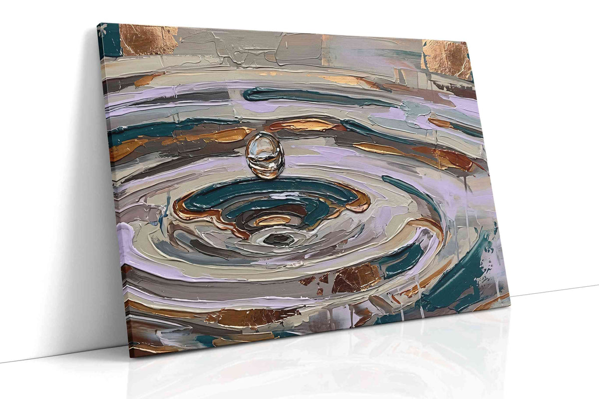 Echoes of a Droplet nature canvas print, gallery-wrapped, ready to hang