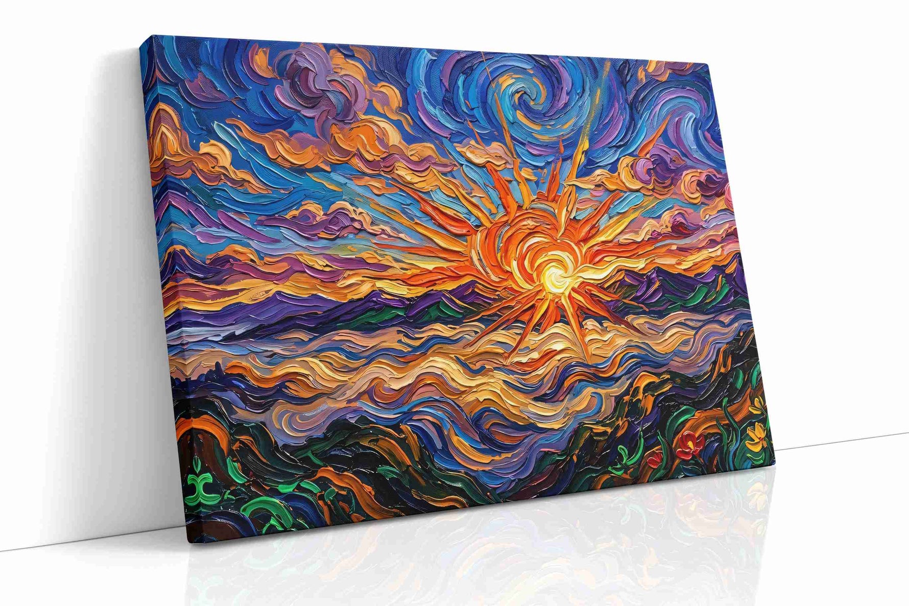 Eternal Dawn Symphony nature canvas print, gallery-wrapped, ready to hang