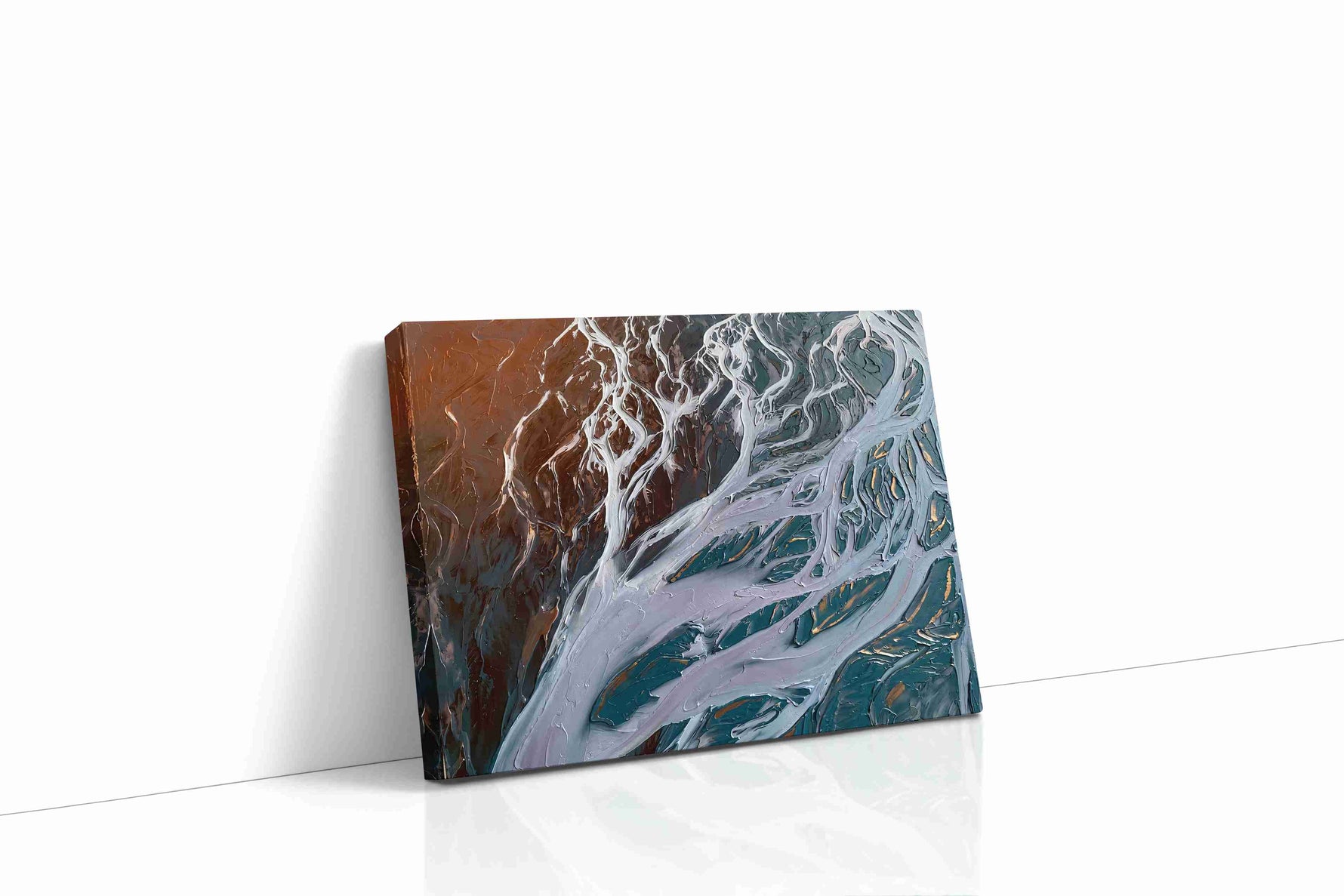 Ethereal Currents of Time nature canvas print gallery-wrapped landscape canvas studio shot