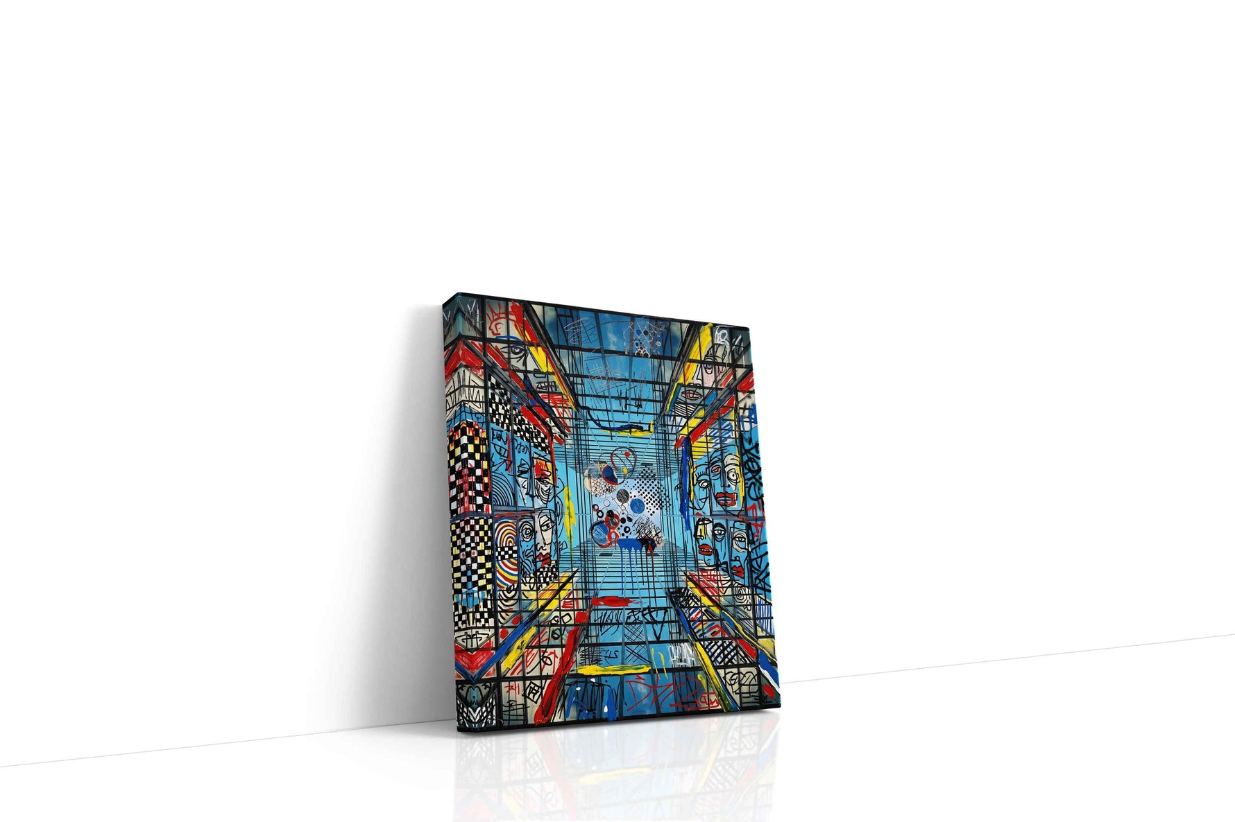 Labyrinthine Echoes modern canvas print, gallery-wrapped, ready to hang