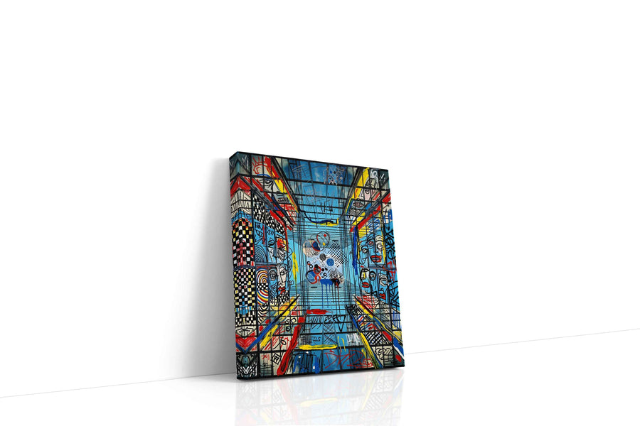 Labyrinthine Echoes modern canvas print, gallery-wrapped, ready to hang