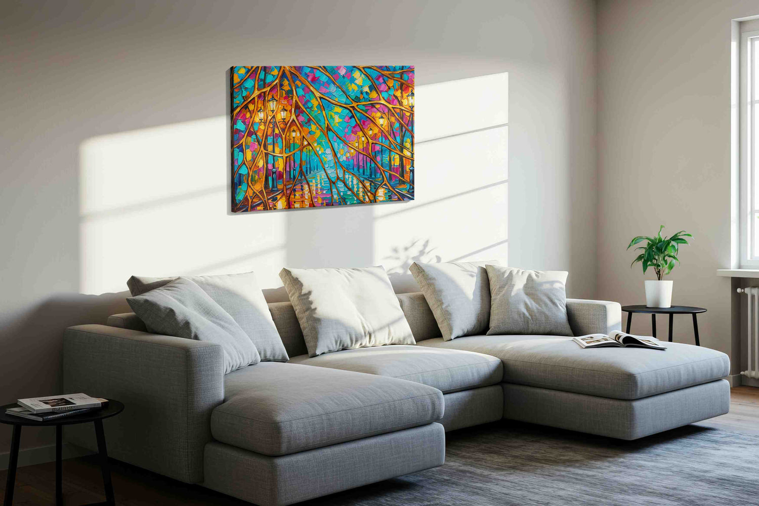 Luminescent Pathway Dreamscape (Abstract) - Nature, Nature Wall Art, Scenic Canvas Print, Natural Landscape Art