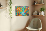 Luminescent Pathway Dreamscape nature canvas print, hanging on wall — view 2