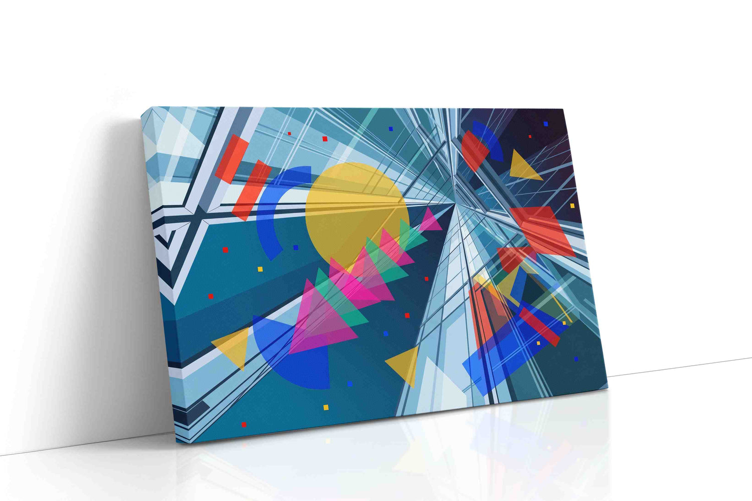 Prism Symphony modern canvas print, gallery-wrapped, ready to hang
