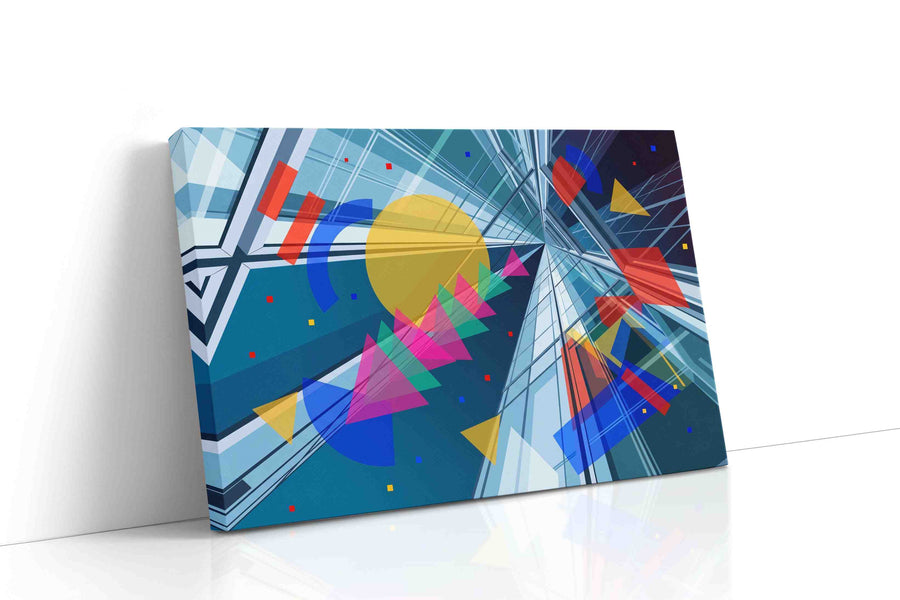 Prism Symphony modern canvas print, gallery-wrapped, ready to hang