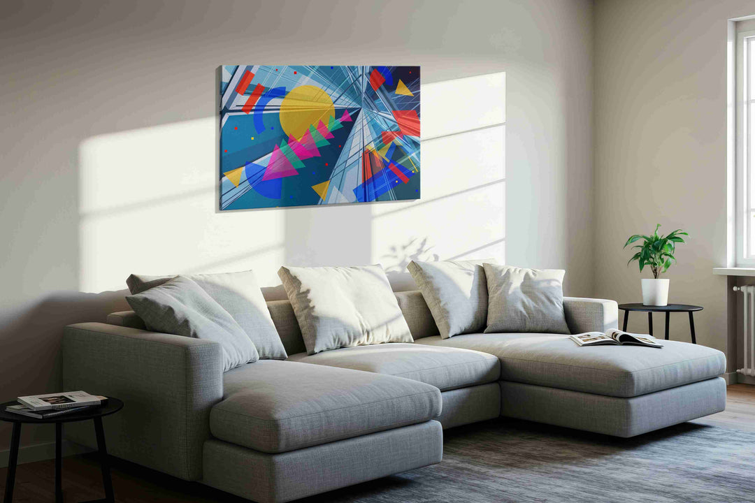 Prism Symphony (Abstract) - Modern, Modern Wall Art, Contemporary Canvas Print, Minimalist Decor
