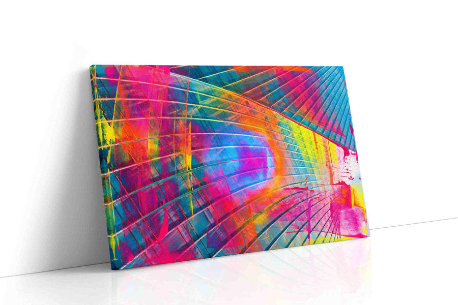 Prismatic Vortex modern canvas print, gallery-wrapped, ready to hang