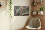 Veins of the Cosmos nature canvas print in a living room scene