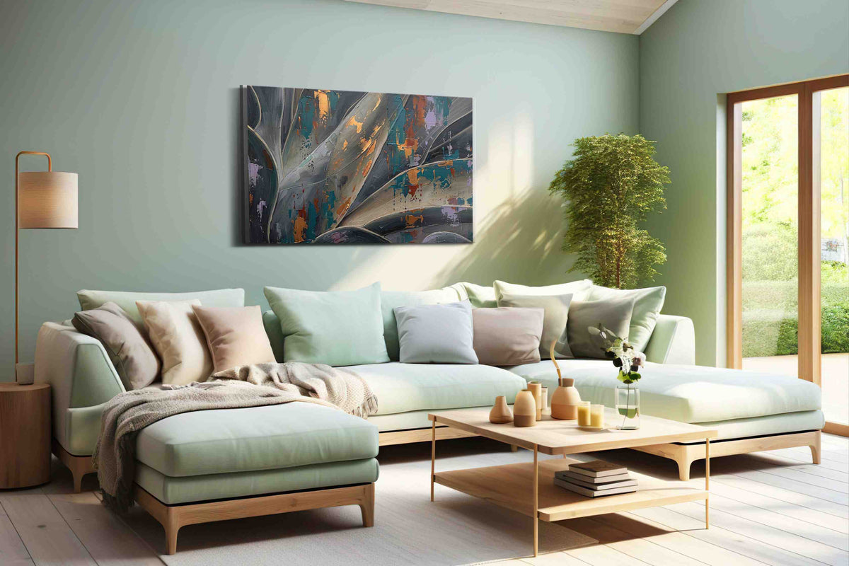Veins of the Cosmos nature canvas print, hanging on wall