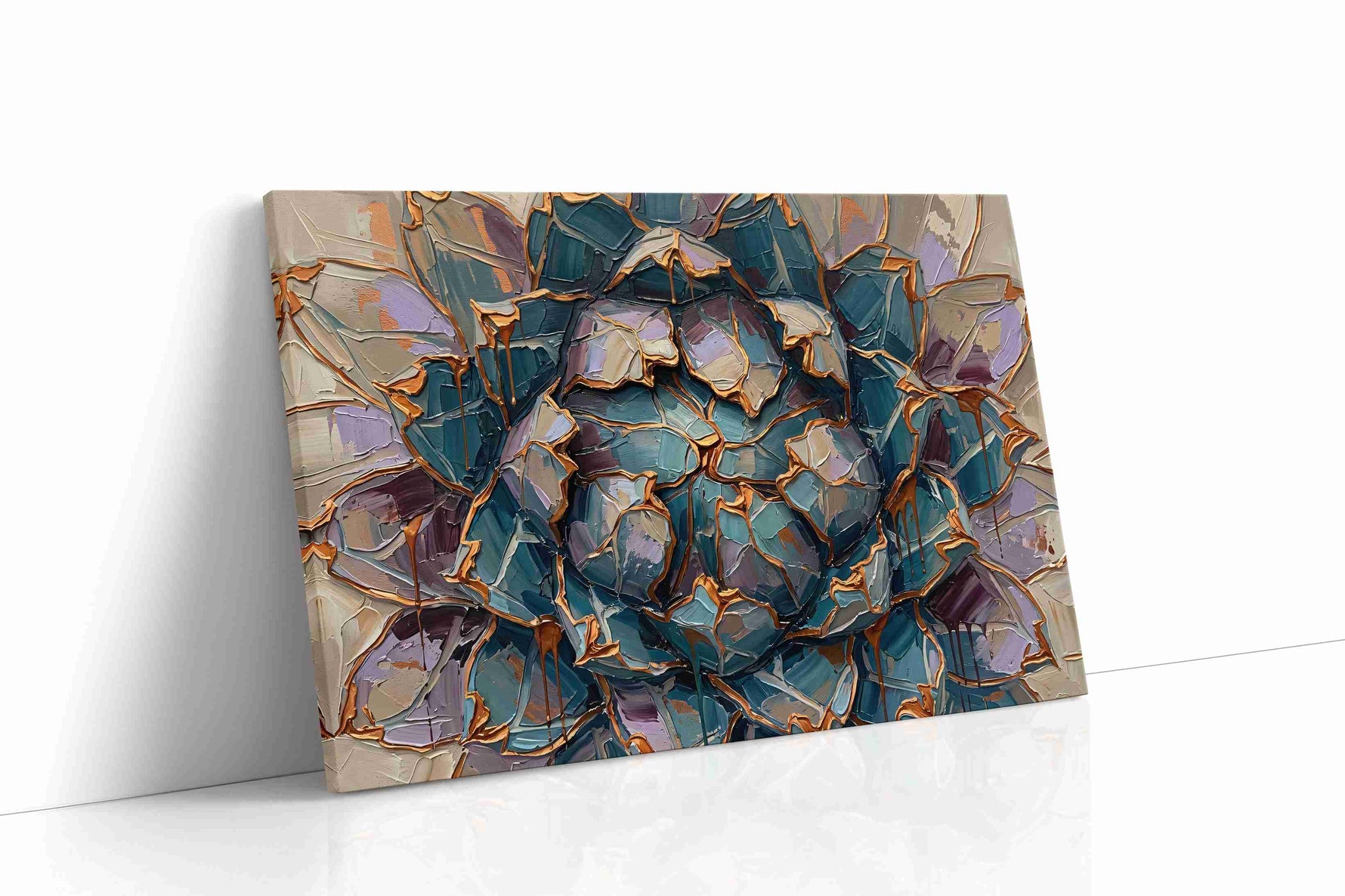 Verdant Echoes of Bloom nature canvas print gallery-wrapped landscape canvas studio shot