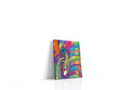 Vibrant Elephant Reverie abstract canvas print gallery-wrapped portrait canvas studio shot