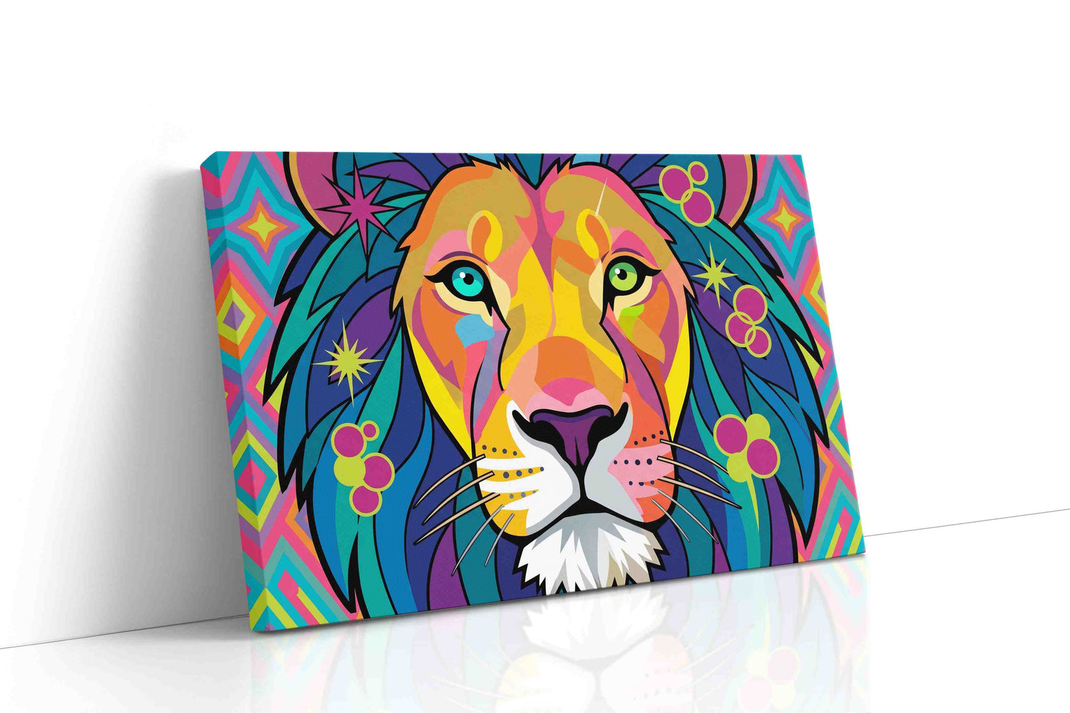 Vibrant Majesty animals canvas print, gallery-wrapped, ready to hang