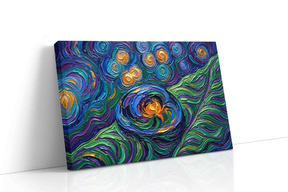 Whirl of Vibrant Dreams nature canvas print, gallery-wrapped, ready to hang
