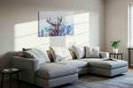 Aurora Majesty animals canvas print in a living room scene