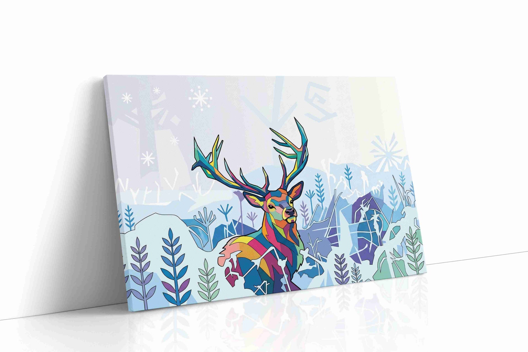 Aurora Majesty animals canvas print gallery-wrapped landscape canvas studio shot