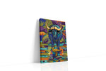 Cosmic Wilderness Harmony animals canvas print gallery-wrapped portrait canvas studio shot
