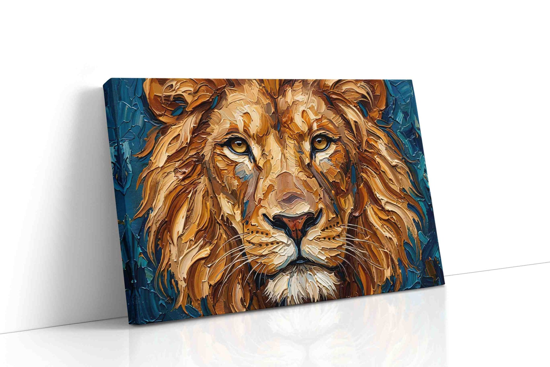 Majestic Guardian of the Savannah cats canvas print, gallery-wrapped, ready to hang