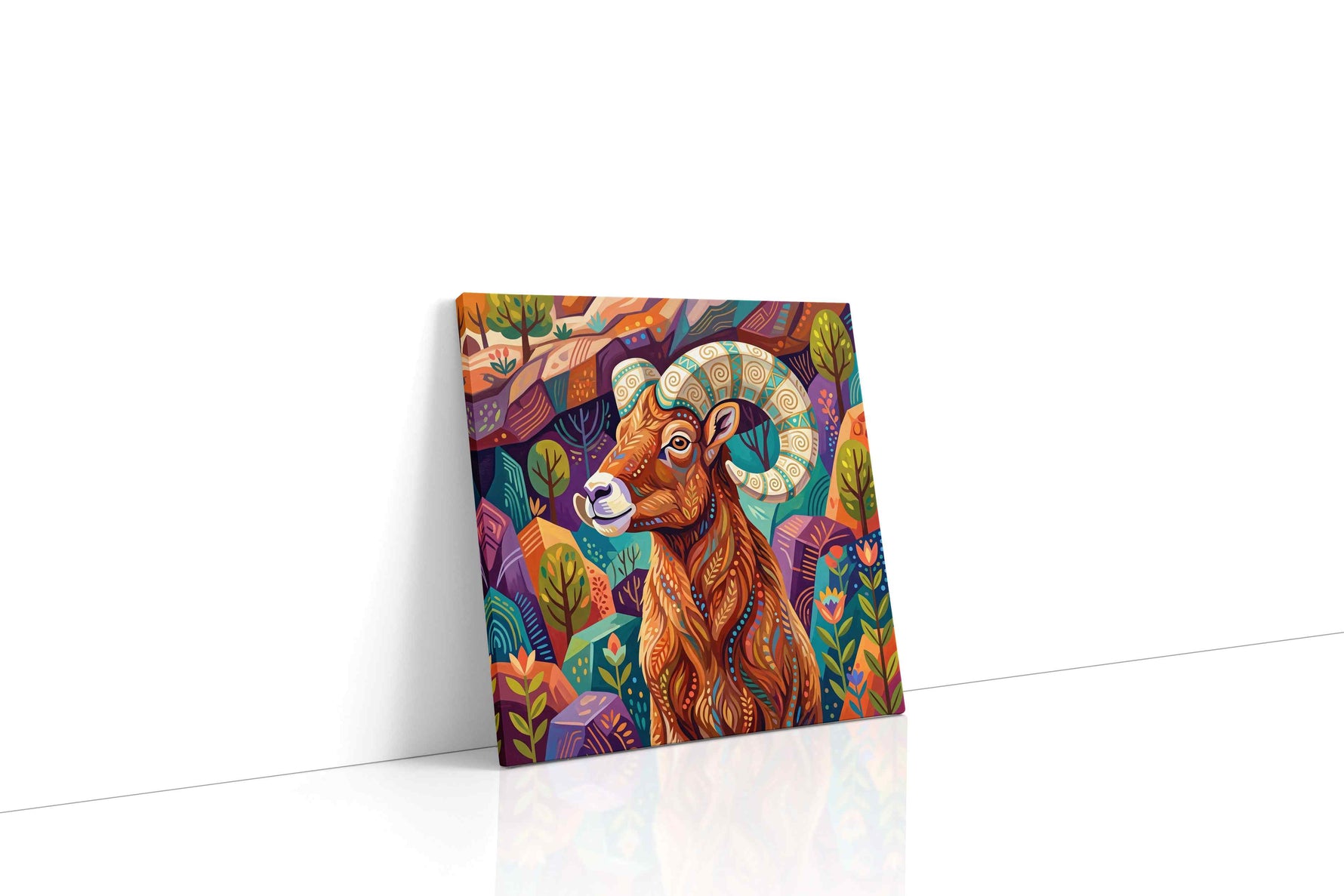 Majestic Ridge Colors of the Wild animals canvas print, gallery-wrapped, ready to hang