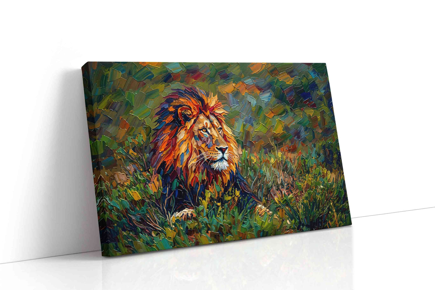 Majestic Solitude in the Wild animals canvas print, gallery-wrapped, ready to hang