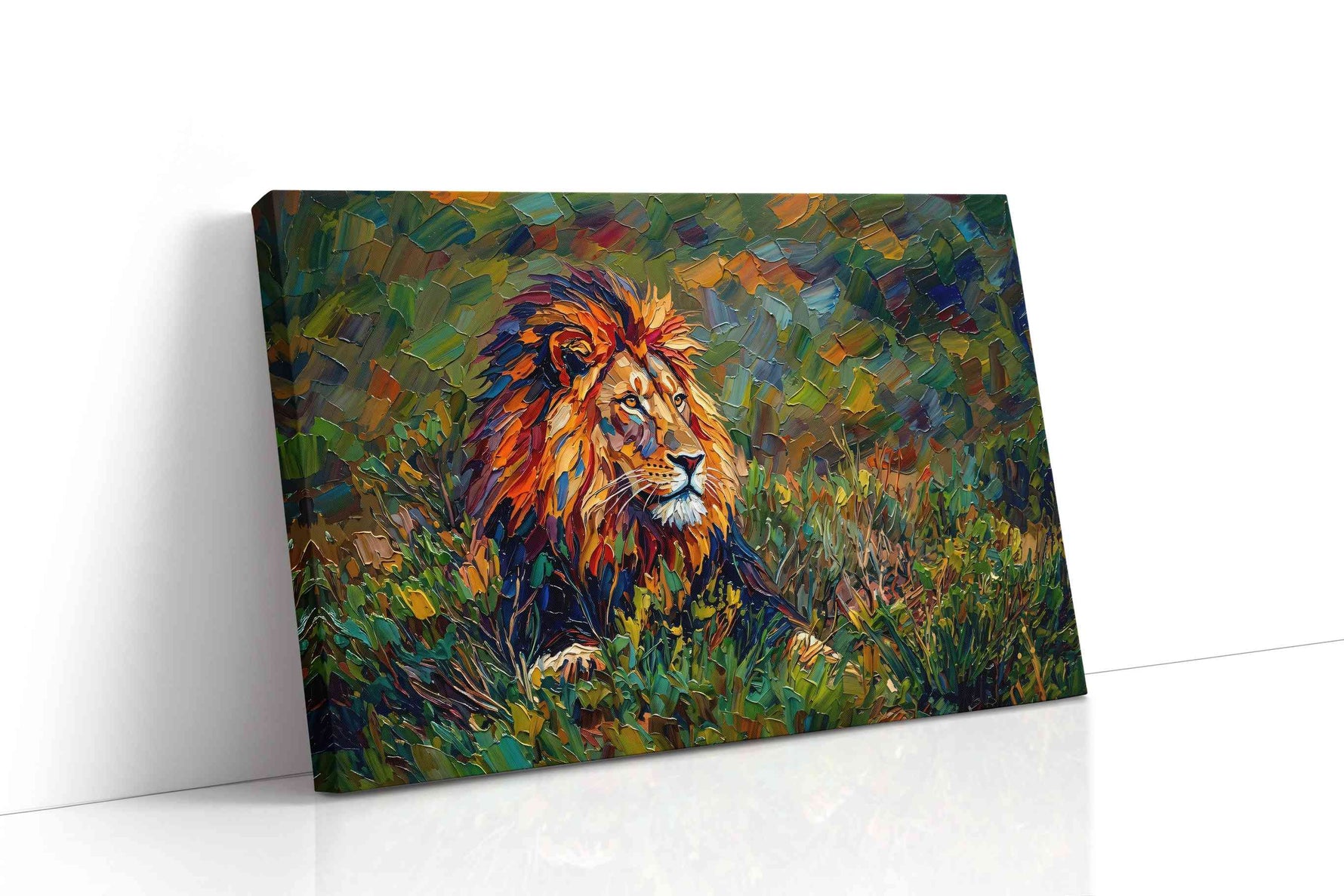 Majestic Solitude in the Wild animals canvas print, gallery-wrapped, ready to hang