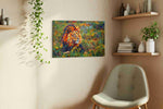 Majestic Solitude in the Wild animals canvas print, hanging on wall — view 2