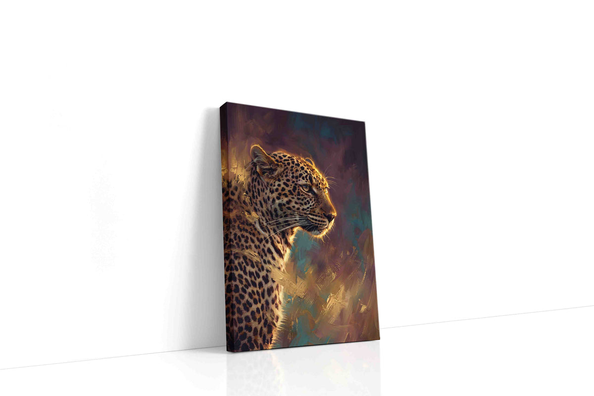 Majestic Twilight Gaze animals canvas print gallery-wrapped portrait canvas studio shot