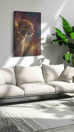 Majestic Twilight Gaze animals canvas print, on wall, lifestyle preview