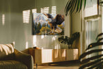 Majestic Winged Guardian birds canvas print, on wall, lifestyle preview