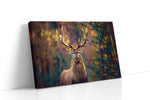 Majestic Woodland Gaze animals canvas print, gallery-wrapped, ready to hang