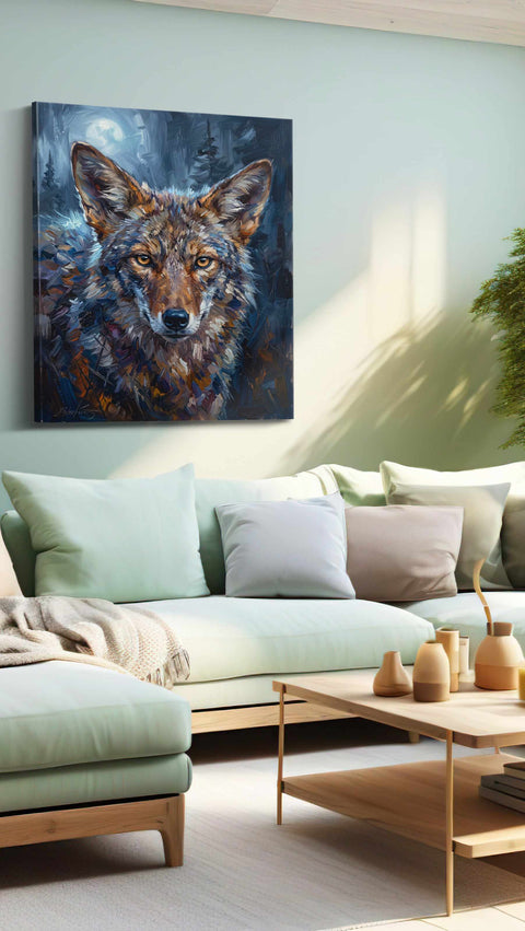 Moonlit Gaze of the Wild