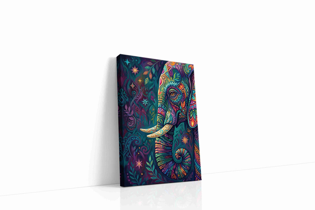 Mystical Elephant Dreams animals canvas print gallery-wrapped portrait canvas studio shot