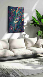 Mystical Elephant Dreams animals canvas print, on wall, lifestyle preview
