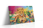 Savanna Serenade animals canvas print, gallery-wrapped, ready to hang
