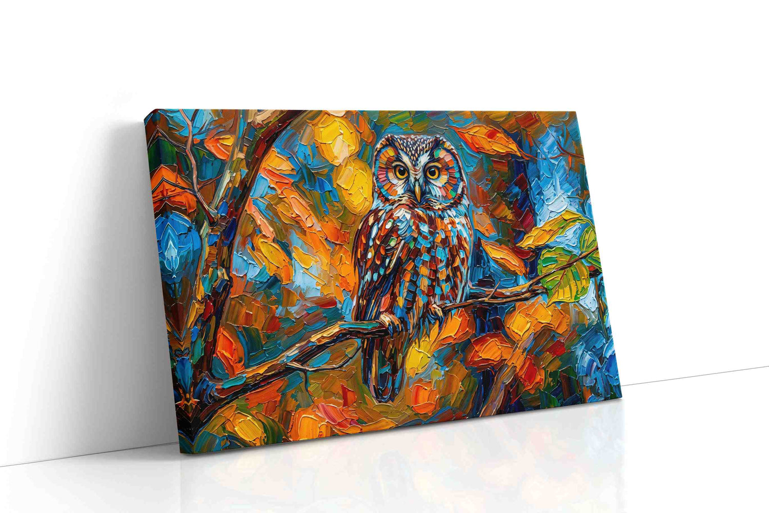 Vibrant Autumn Sentinel (Animals) - Animal Wall Art, Wildlife Canvas Print, Animal Lover Decor gallery-wrapped landscape canvas studio shot