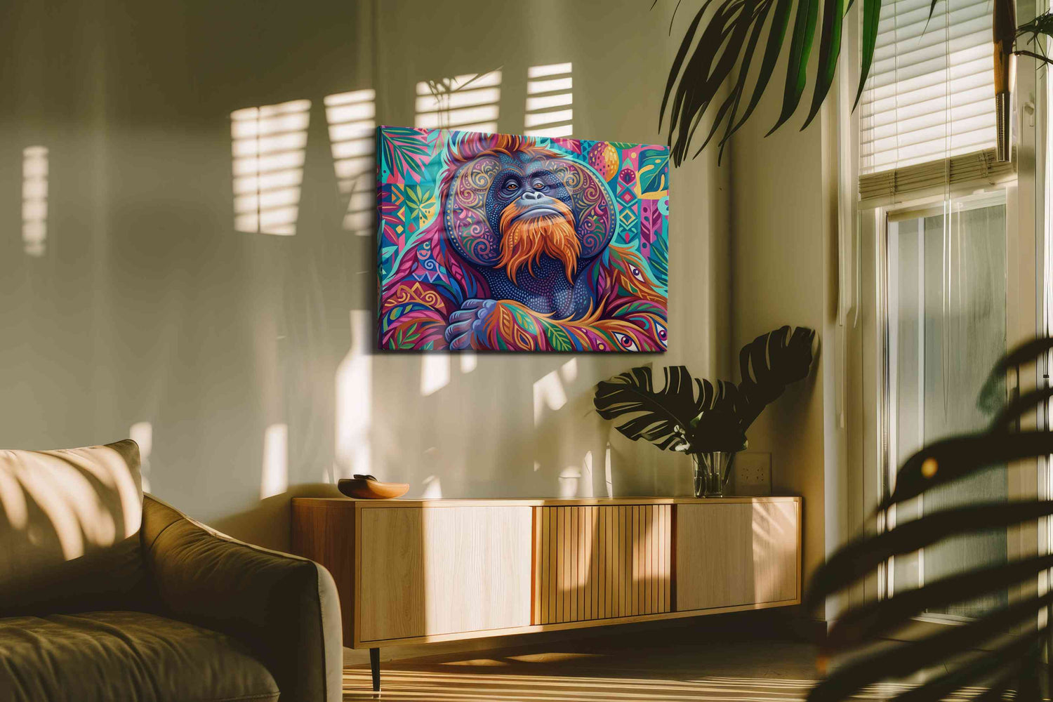 Vibrant Jungle Majesty II (Animals) - Animal Wall Art, Wildlife Canvas Print, Animal Lover Decor