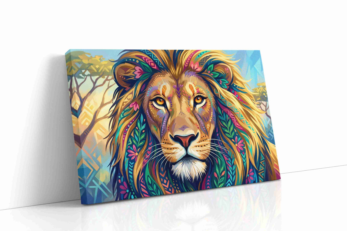 Vibrant Majesty II animals canvas print gallery-wrapped landscape canvas studio shot